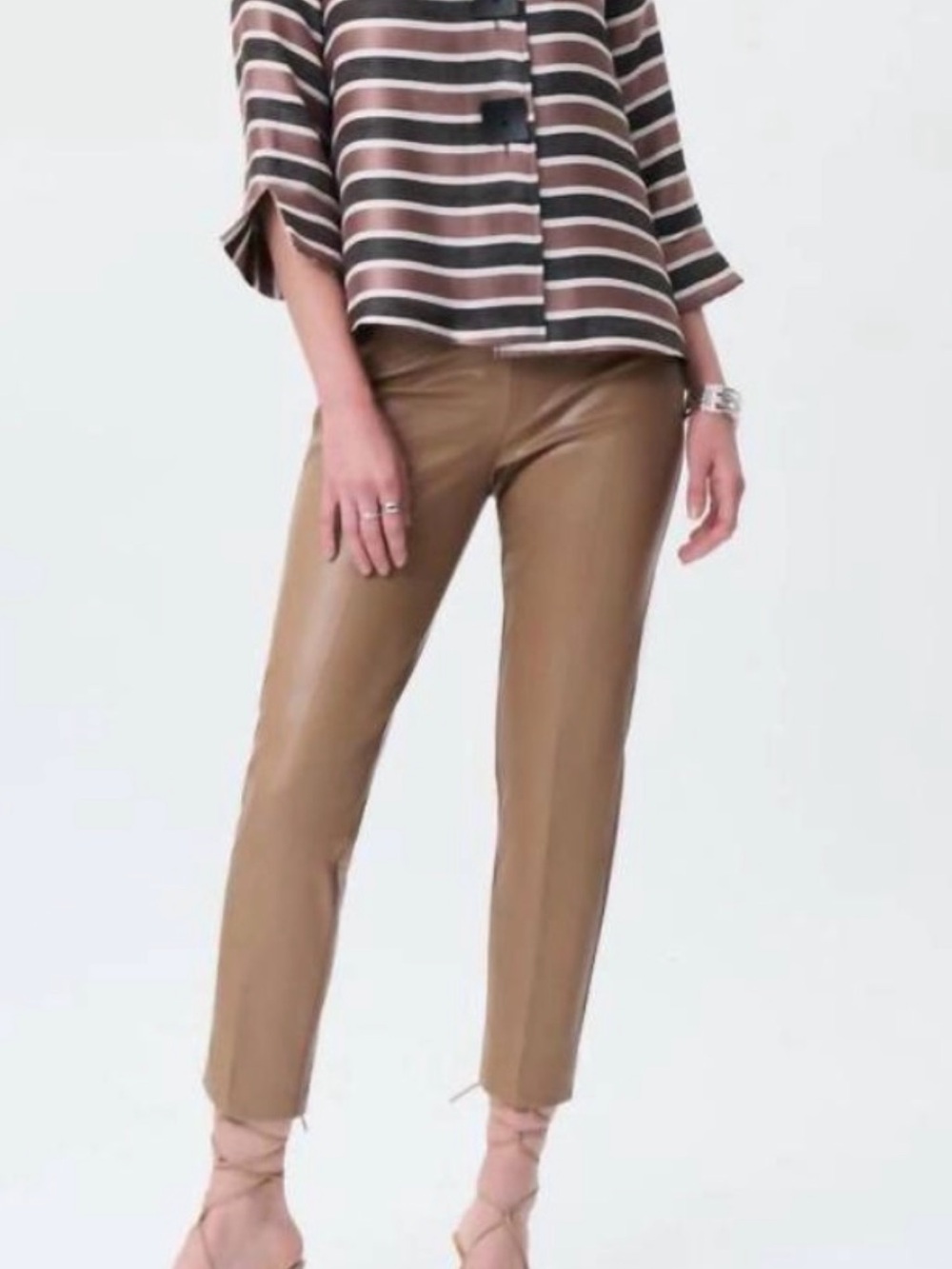 JOSEPH RIBKOFF striped button front jacket in bold stripes Size 6